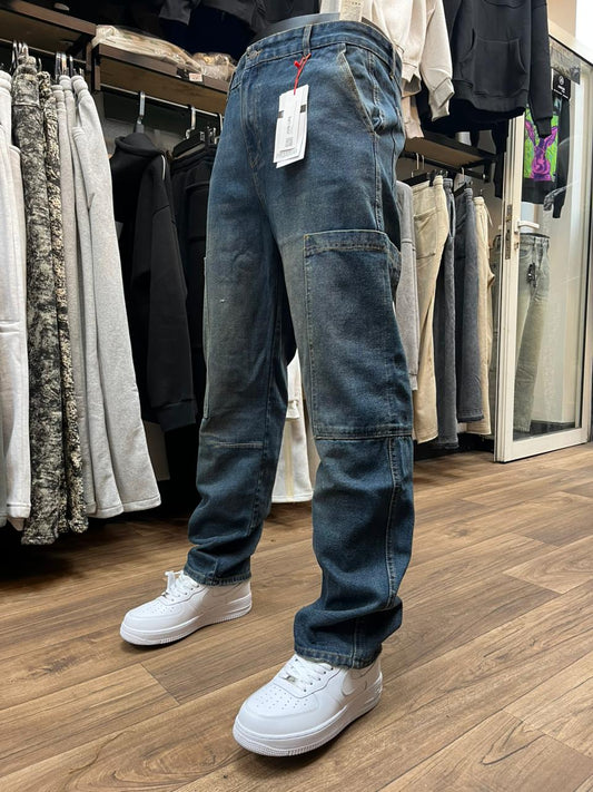 BAGGY JEAN CARGO BLEU DIRTY