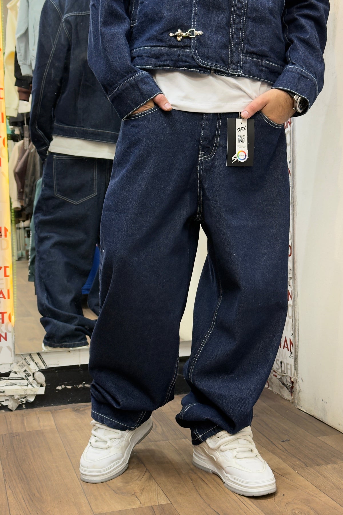Clasp Raw Denim Set