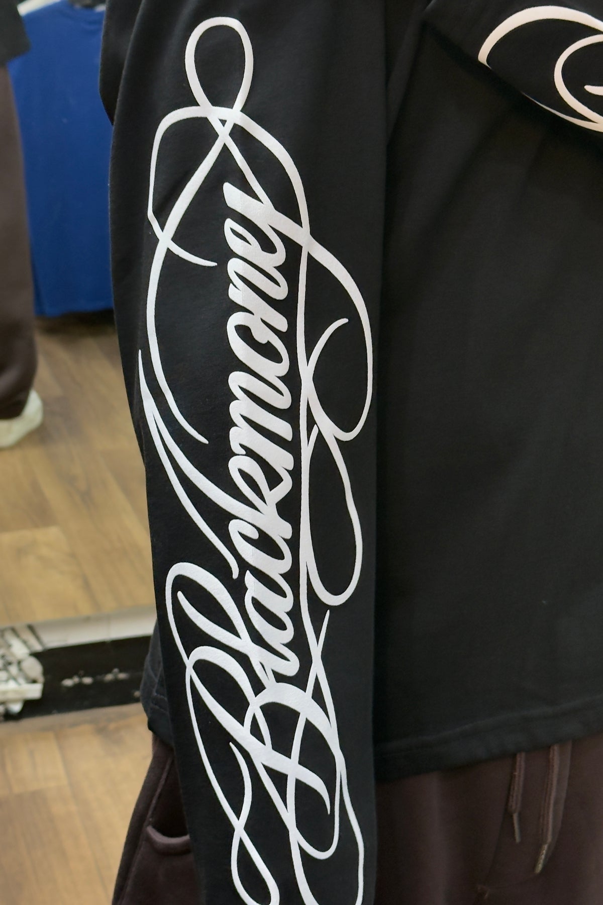 Black Long-Sleeve Graphic T-Shirt