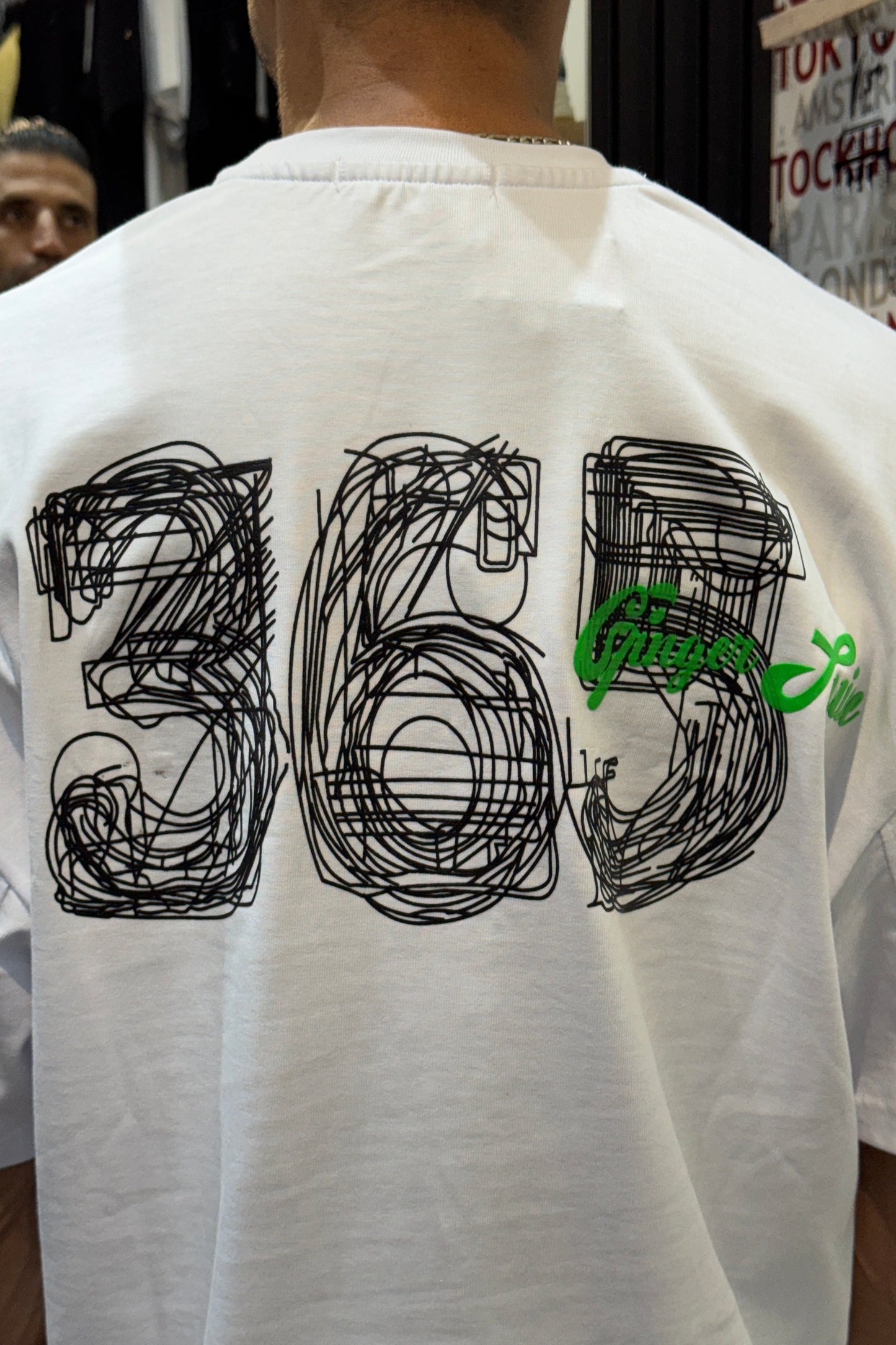 T-SHIRT OVERSIZE JM 365 BLANC