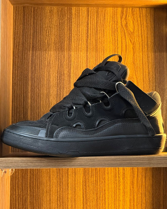 Lanvin Curb-Style All-Black Chunky Sneaker
