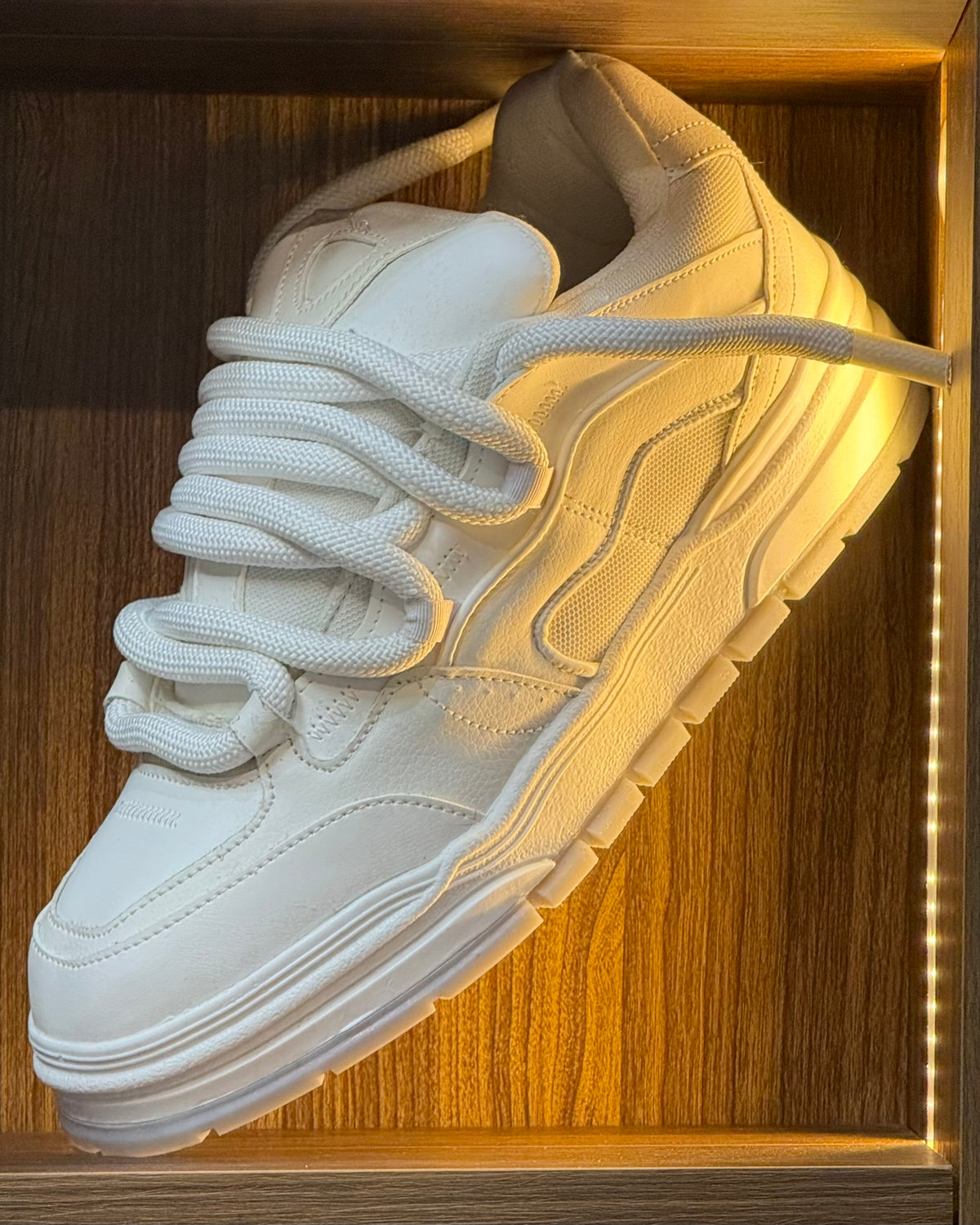 White Chunky Skate Sneaker