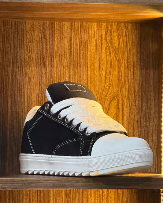 NUMERIS Black & White Contrast Skate Sneaker