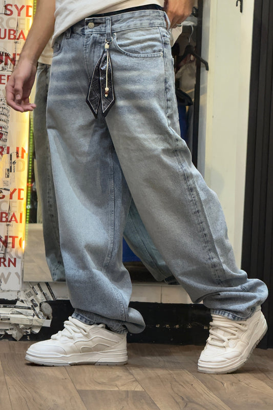 BANDANA Light Wash Loose Fit Jeans