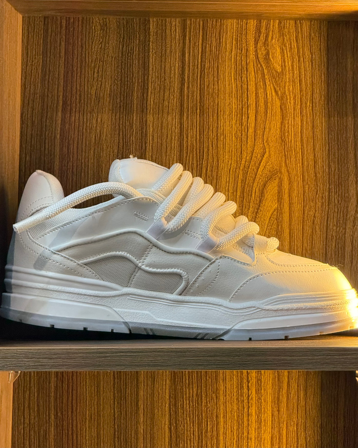 White Chunky Skate Sneaker