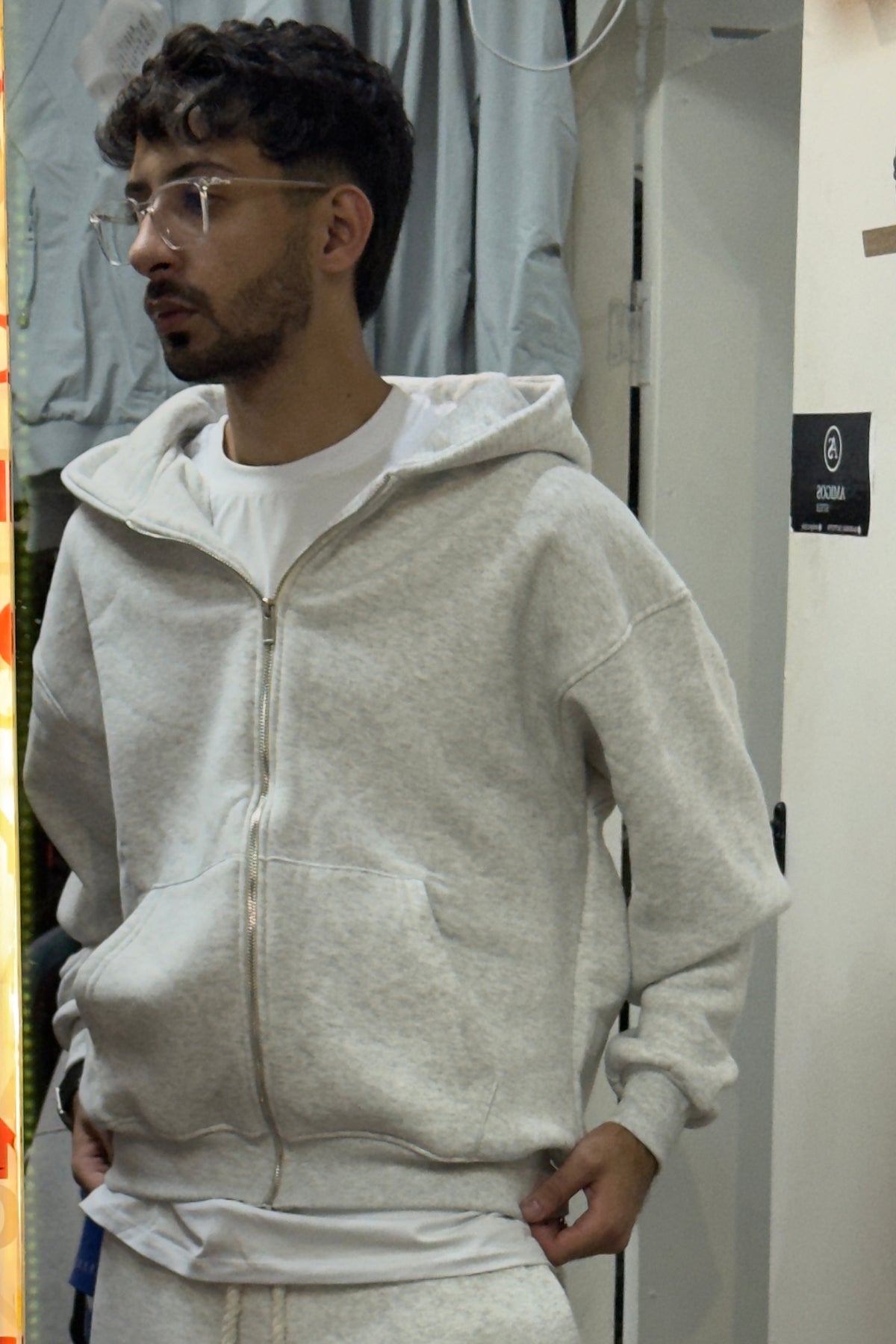 GREY Zip/Pullover Hoodie