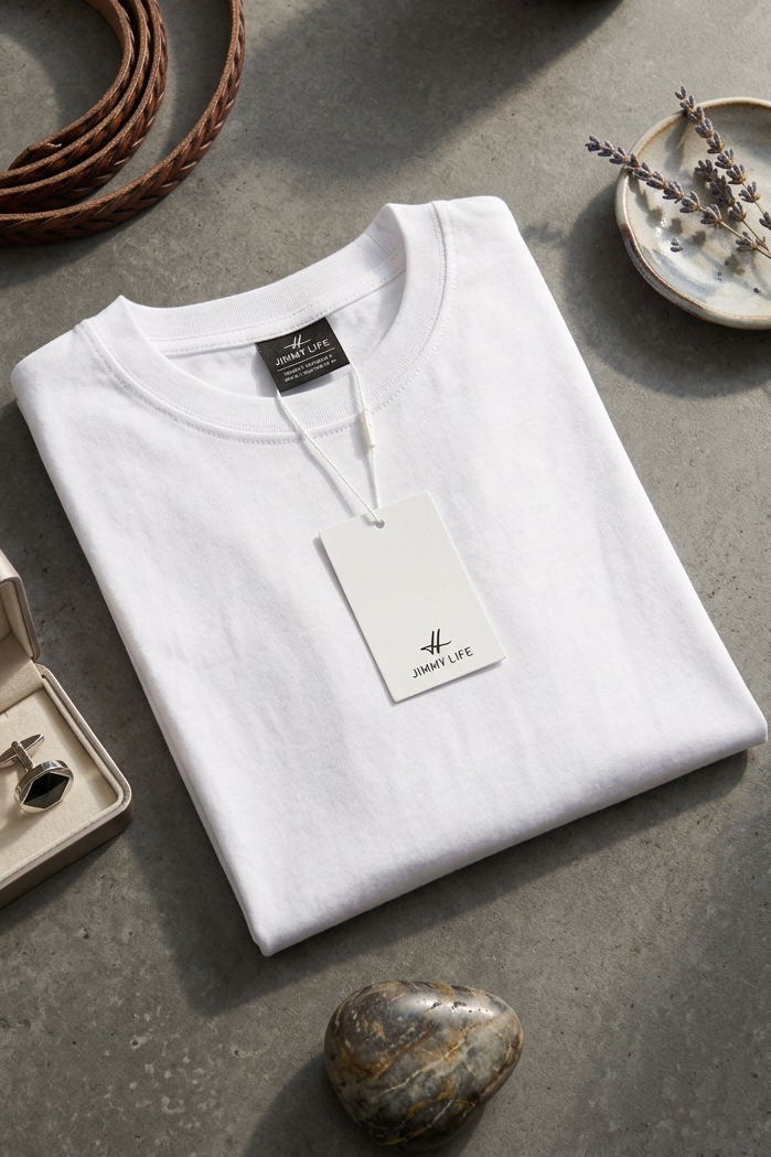 T-SHIRT BASIQUE BLANC JM