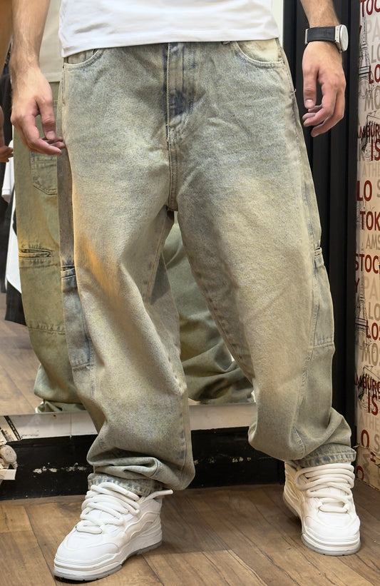 BAGGY JEAN DIRTY SAND OVERSIZE