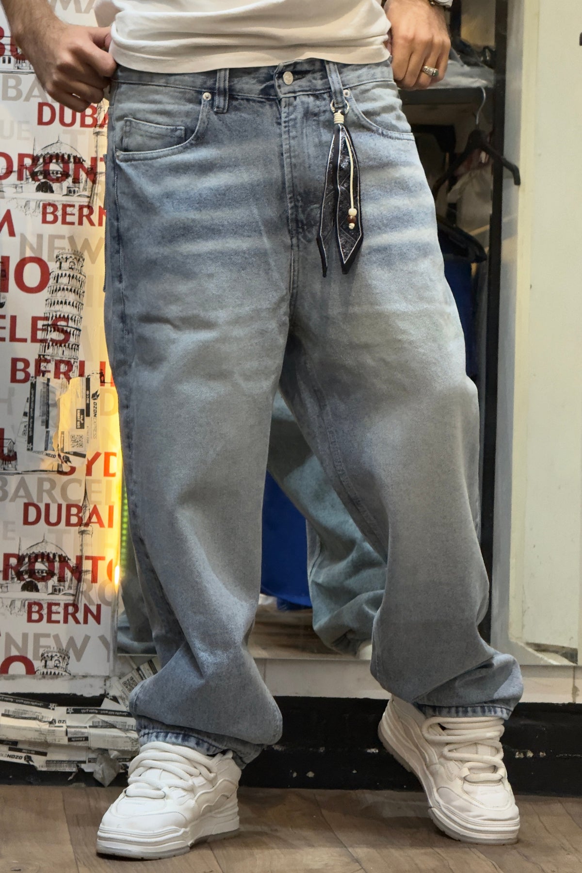 BANDANA Light Wash Loose Fit Jeans