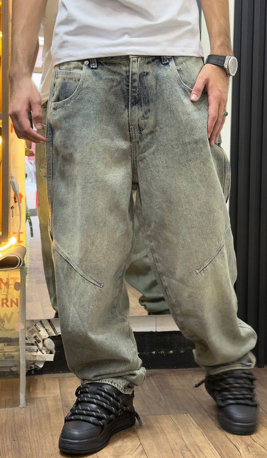 BAGGY JEAN DÉLAVÉ SAND DUST
